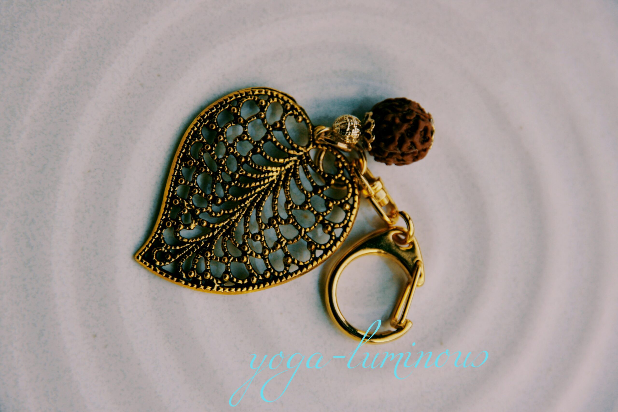 キーホルダー・ゴールド・リーフ